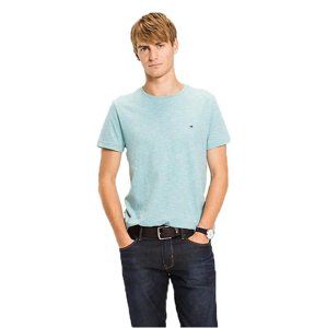 Tommy Hilfiger pánské světle modré tričko Classic - XL (404)